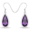 10.10 Carat Genuine Amethyst .925 Sterling Silver Earrings
