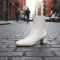 Women’s Short Fur Snow Boots – Chunky Mid-Heel Cotton Winter Boots