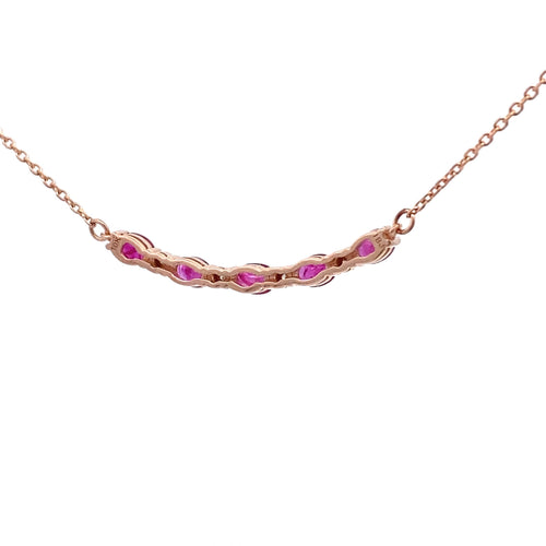 .73ct Ruby Diamond Fashion Pendants 10KT Rose Gold