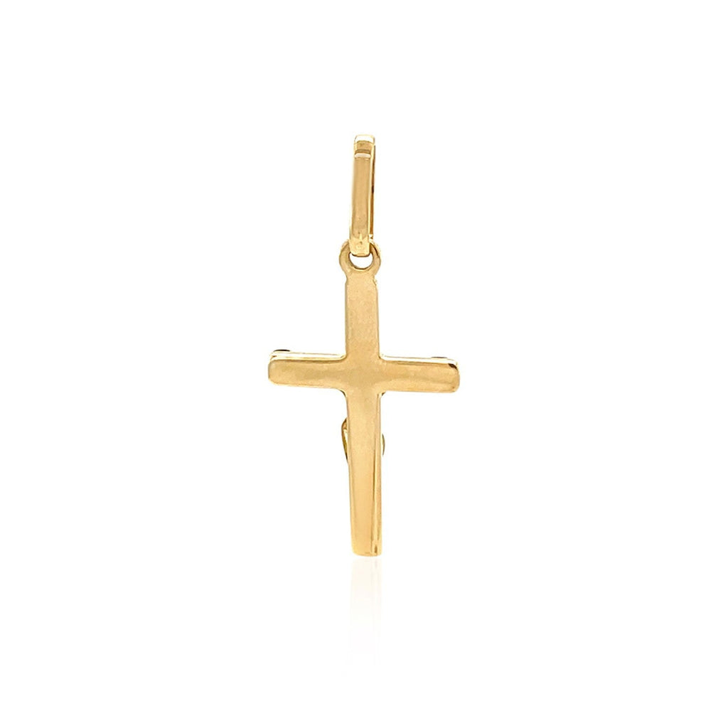 14k Two-Tone Gold Crucifix Motif Pendant