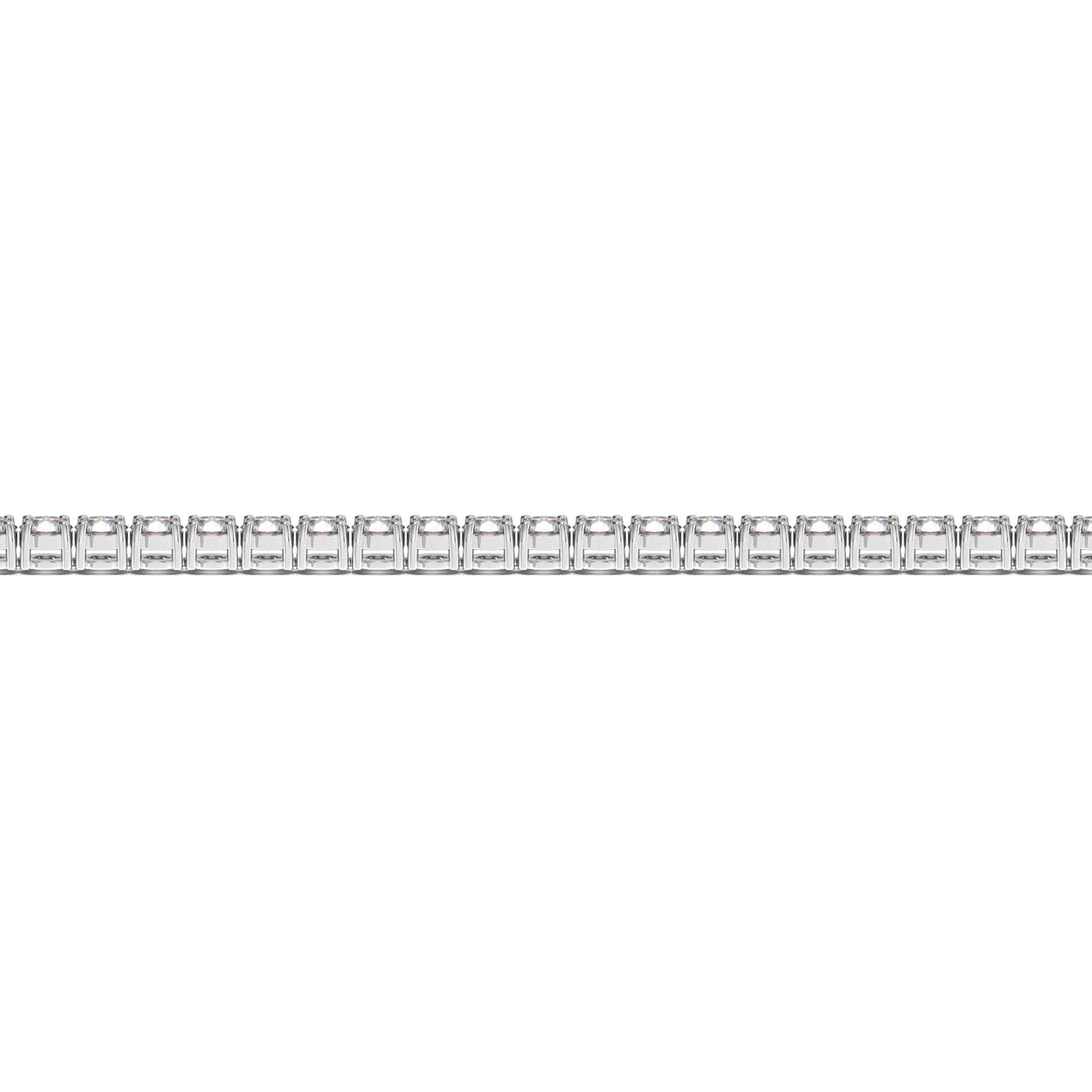 Lab Grown Round Diamond Tennis Bracelet in 14k White Gold (4 cctw F/G VS2/SI1)
