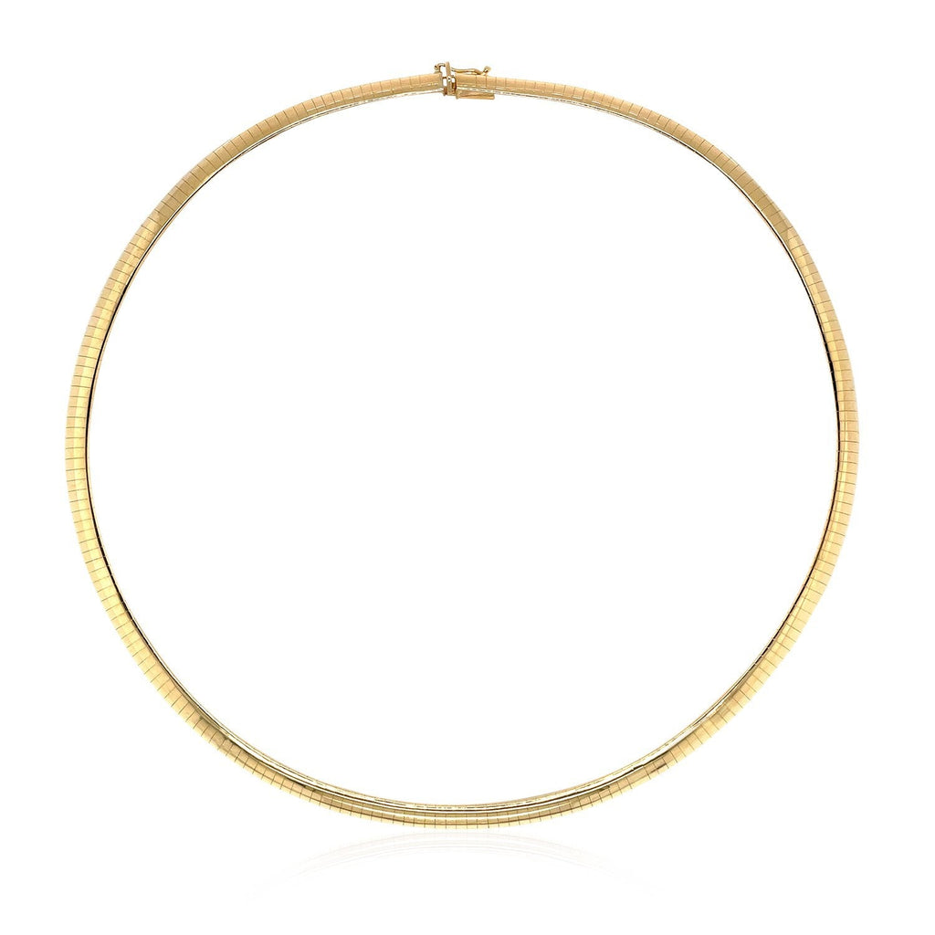 14k Yellow Gold Classic Omega Chain (6 mm)