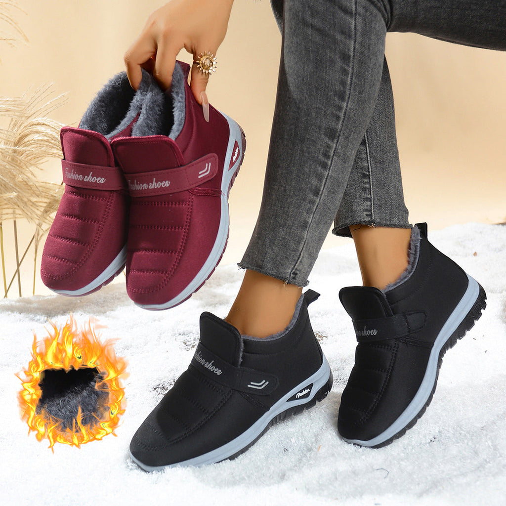 Women’s Fleece-Lined Insulated Snow Boots – Warm Winter Anti-Slip Boots