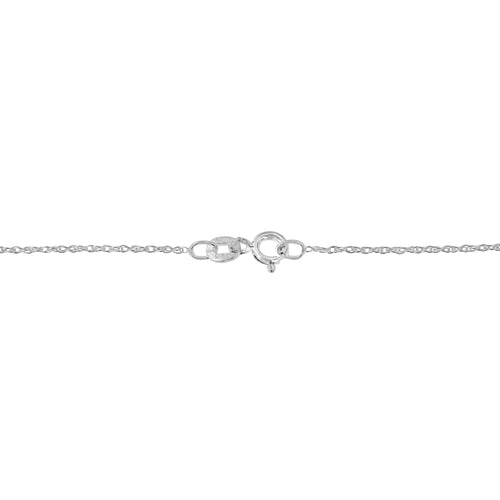.925 Sterling Silver 1/3 Carat Total Weight Diamond Framed Open Cross 18" Pendant Necklace (J-K Color, I2-I3 Clarity)