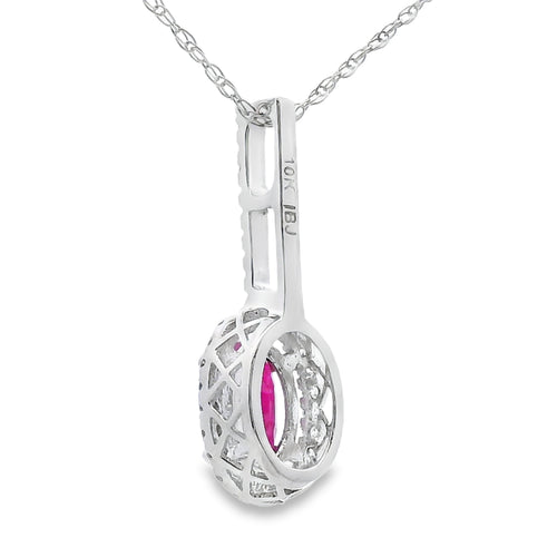 .61ct Ruby Diamond Fashion Pendants 10KT White Gold