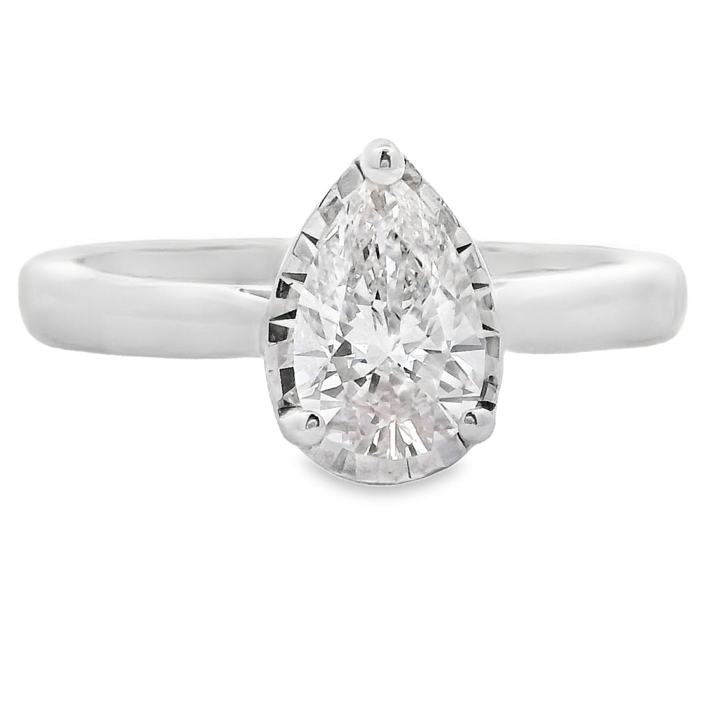 Genuine .75ct Lab Grown Diamond 10KT White Gold