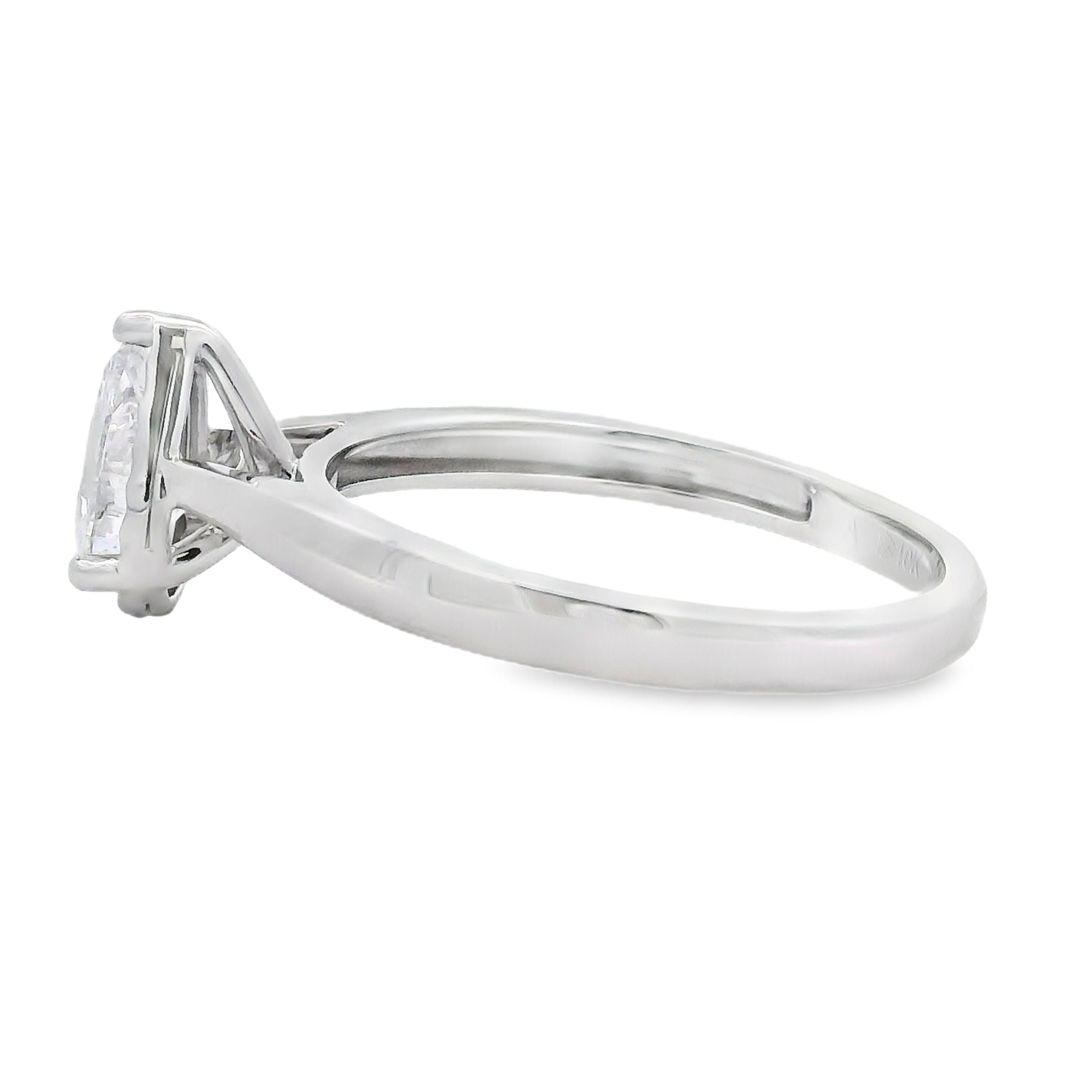 Genuine .50ct Lab Grown Diamond 10KT White Gold