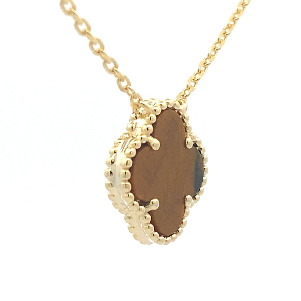 Natural Tiger Eye Fashion Pendants Sterling Silver