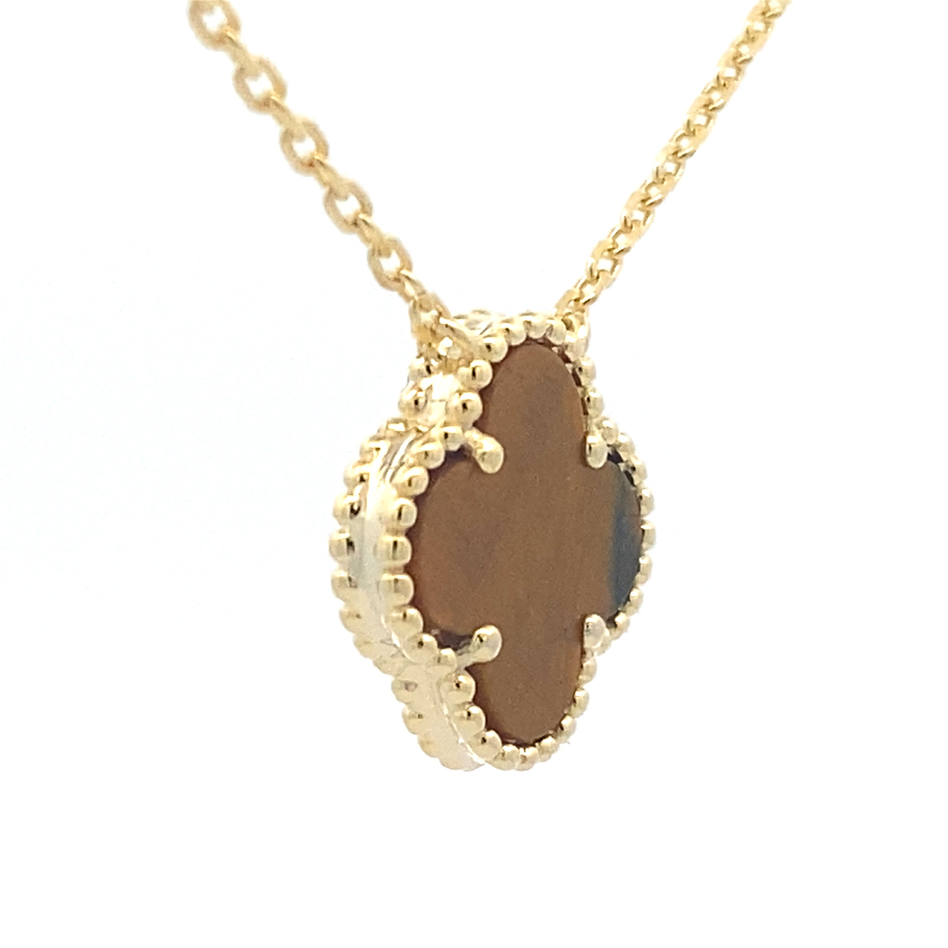 Natural Tiger Eye Fashion Pendants Sterling Silver