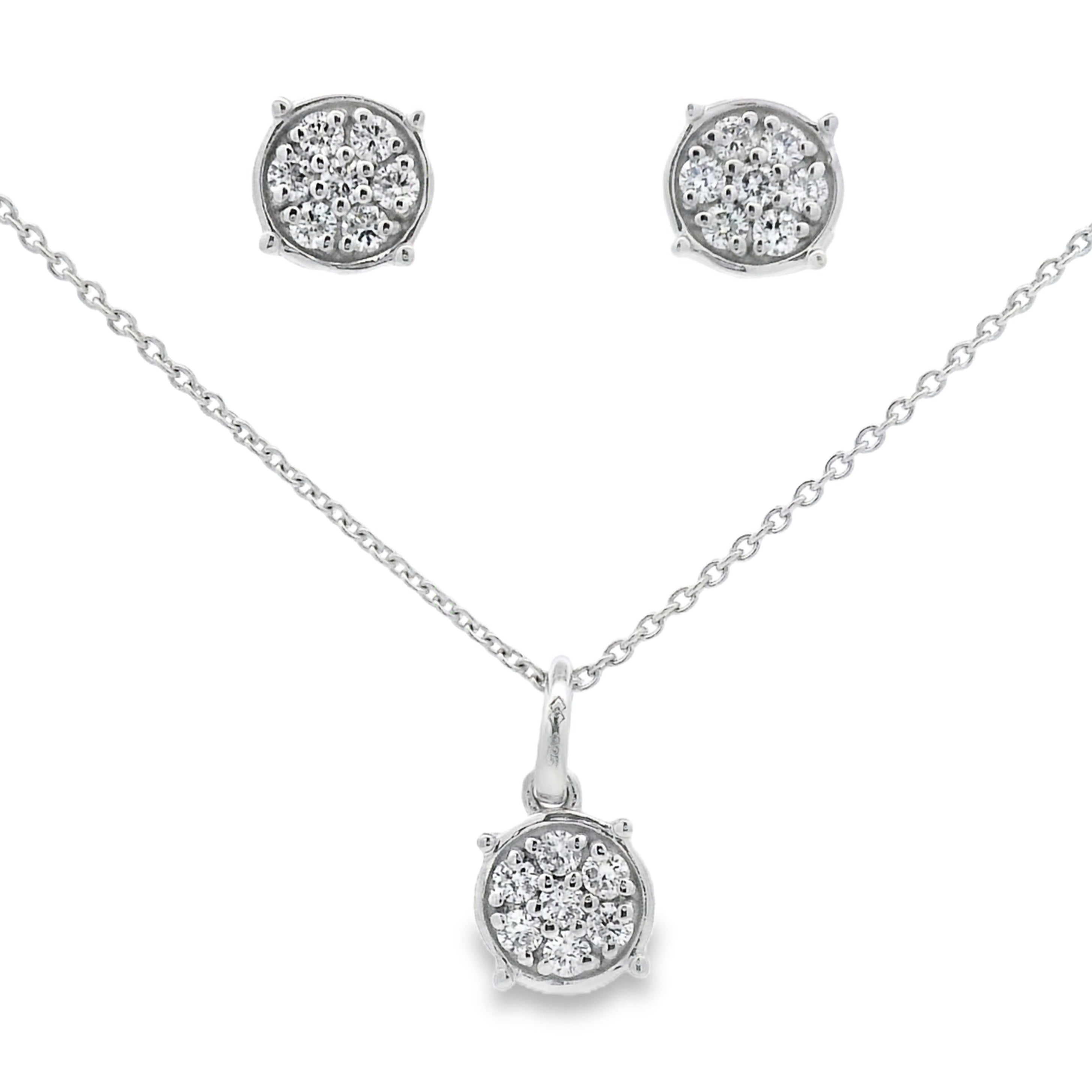 .63ct Lab Grown Diamond Jewelry Sets Sterling Silver