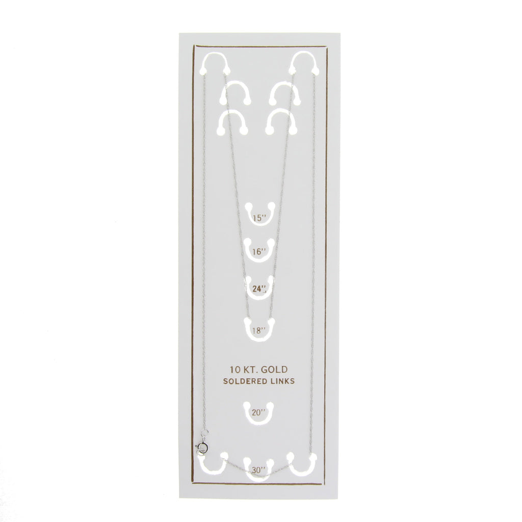 Women's 10K White Gold Chains
