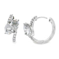 1.50ct Lab Grown Diamond Hoop Earrings 10K White Gold