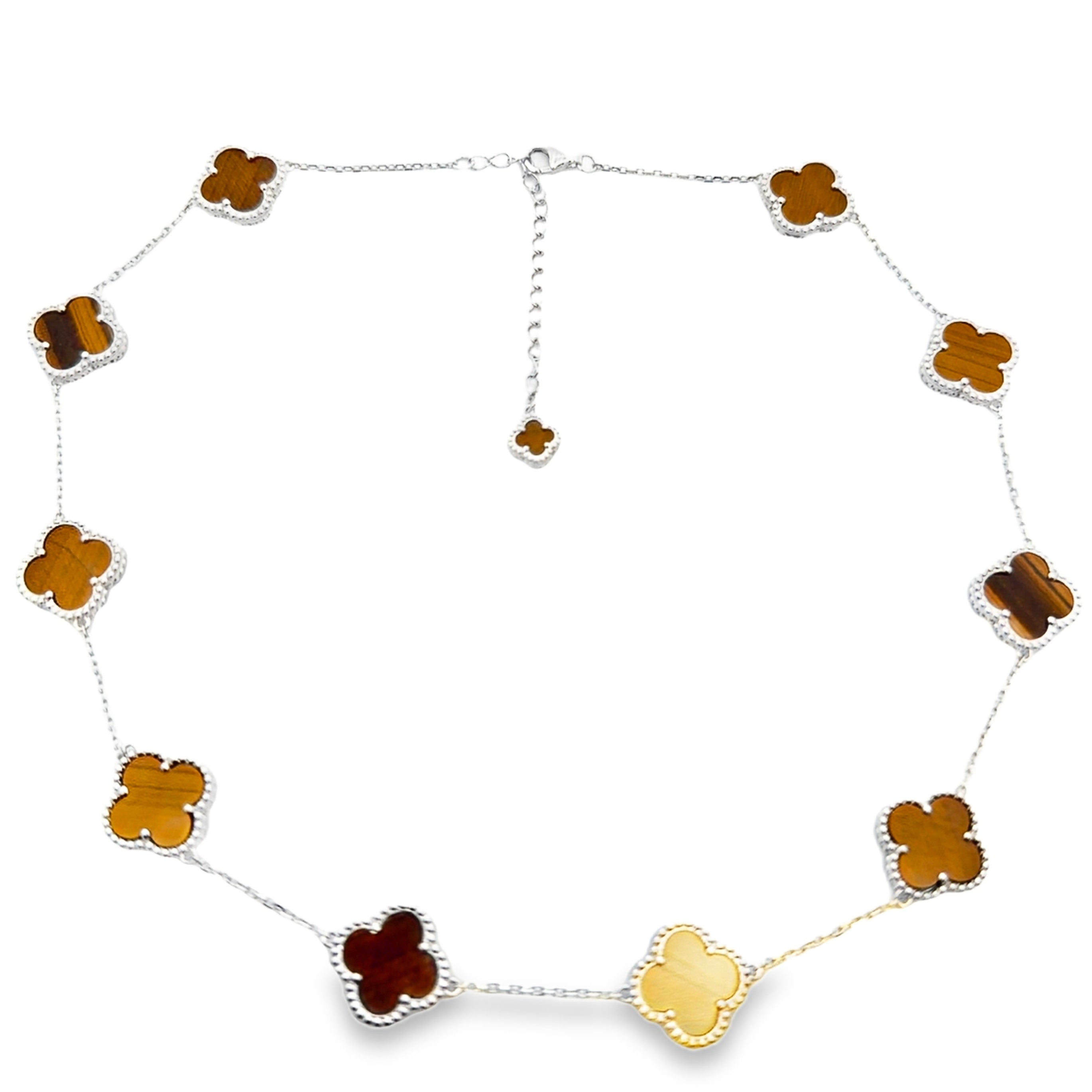 Natural Tiger Eye Fashion Pendants Sterling Silver