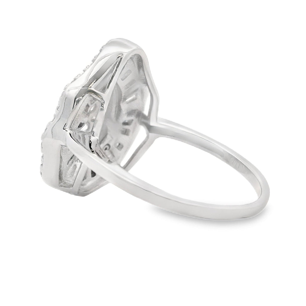 Cubic Zirconia Ring Sterling Silver