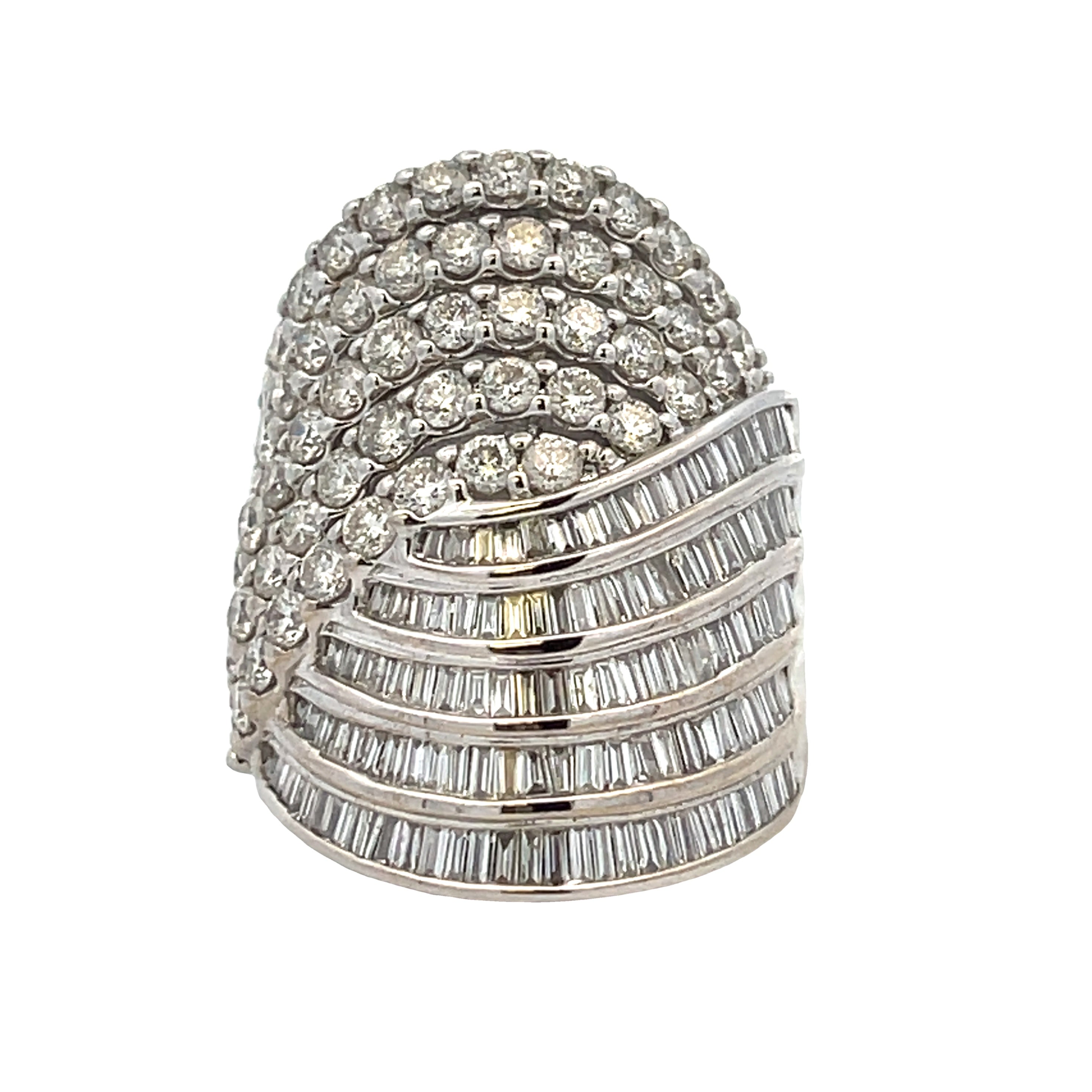 4.00ct Diamond Ring 10K White Gold