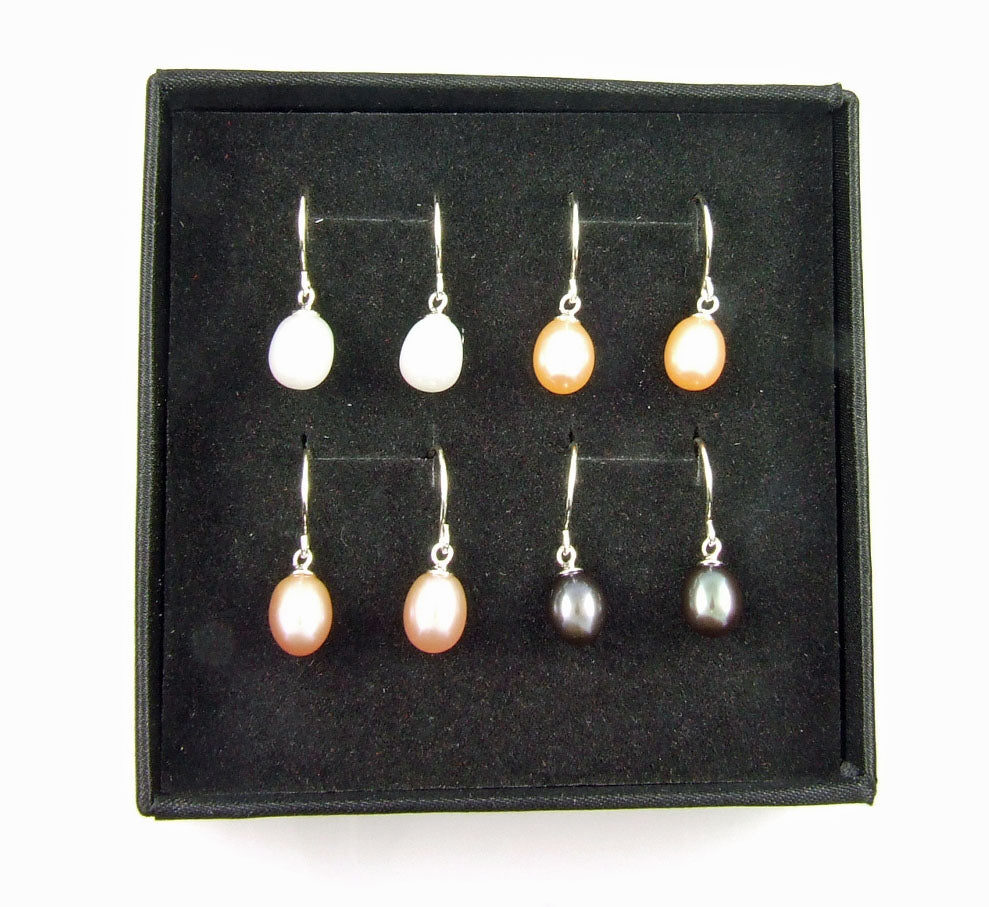Joyería de perlas de agua dulce plata esterlina