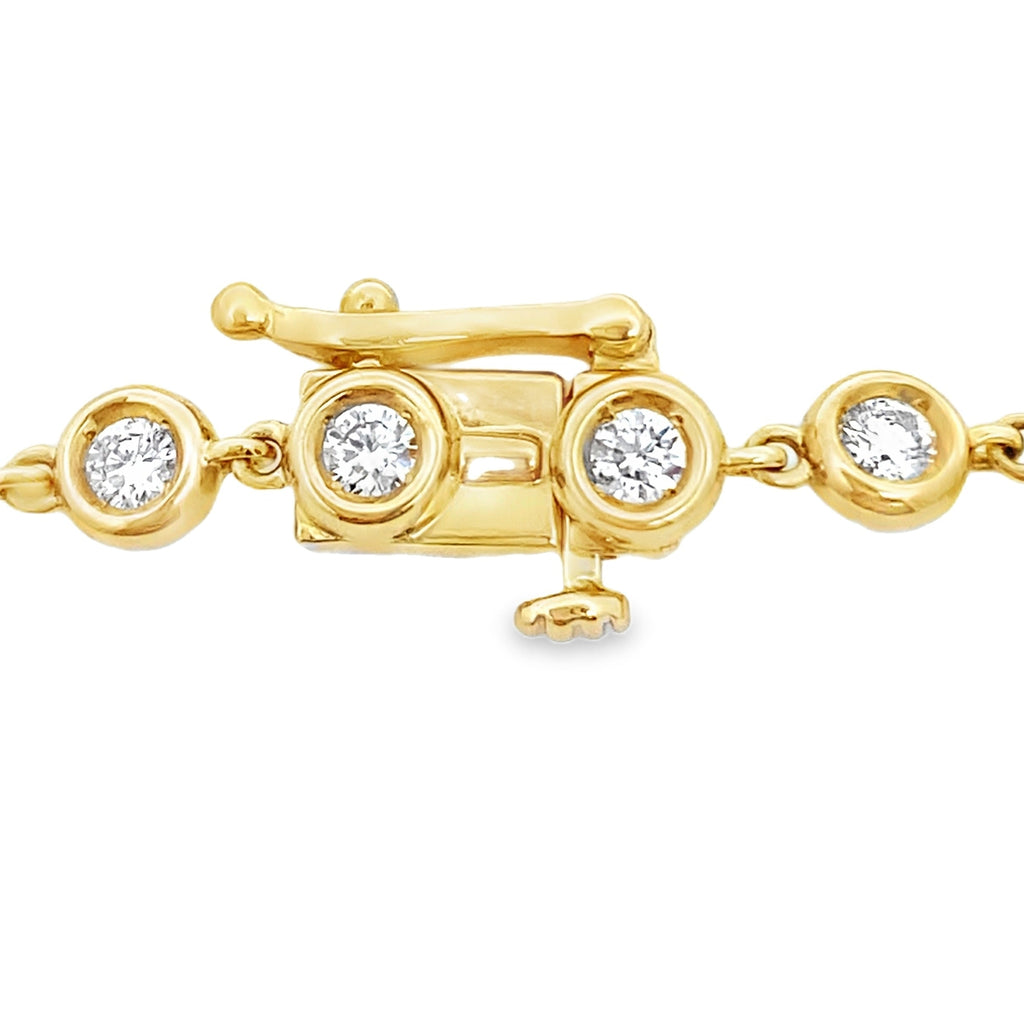 1.50ct Lab Grown Diamond Bracelet 10K Yellow Gold