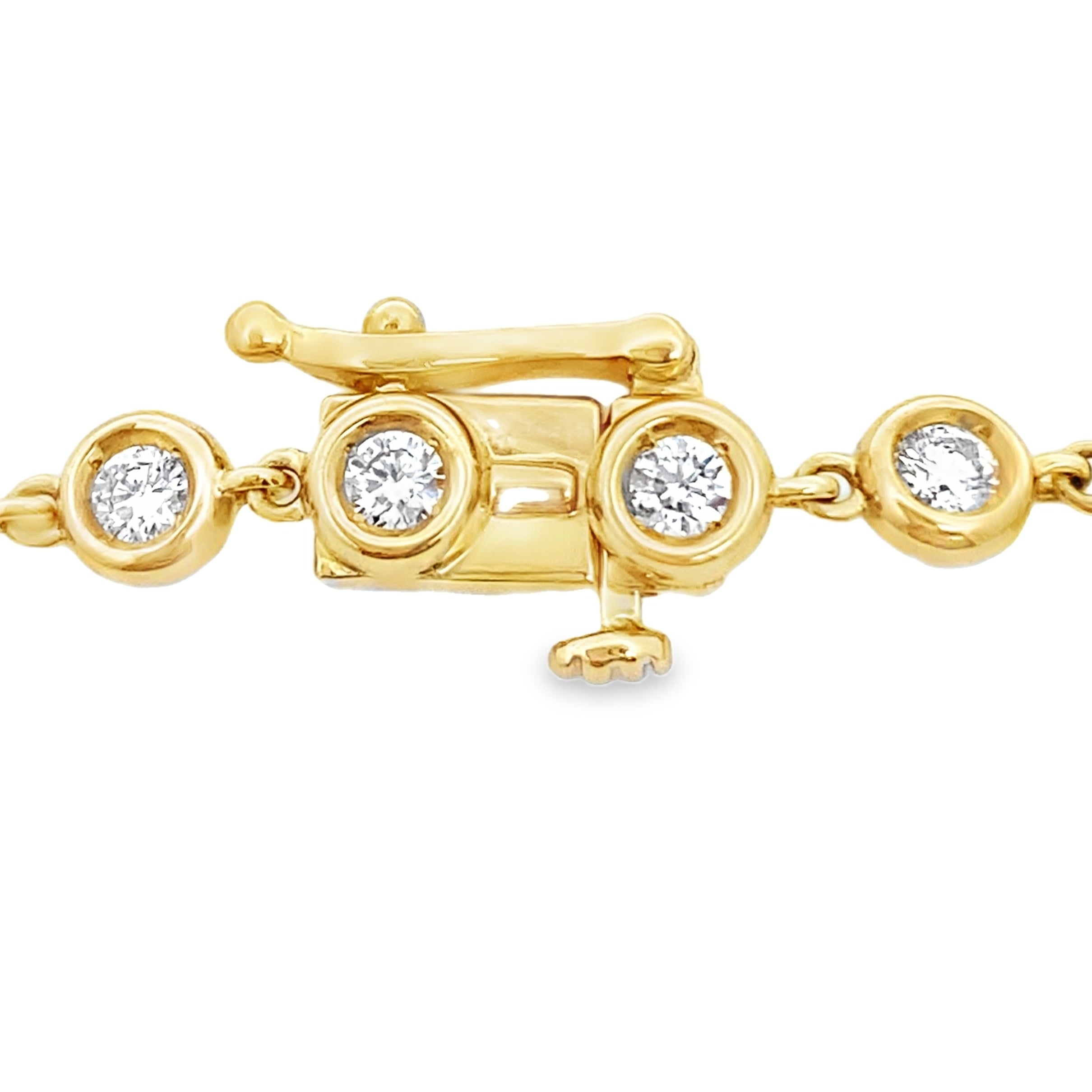 1.50ct Lab Grown Diamond Bracelet 10K Yellow Gold