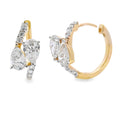 1.50ct Lab Grown Diamond Hoop Earrings 10K Yellow Gold