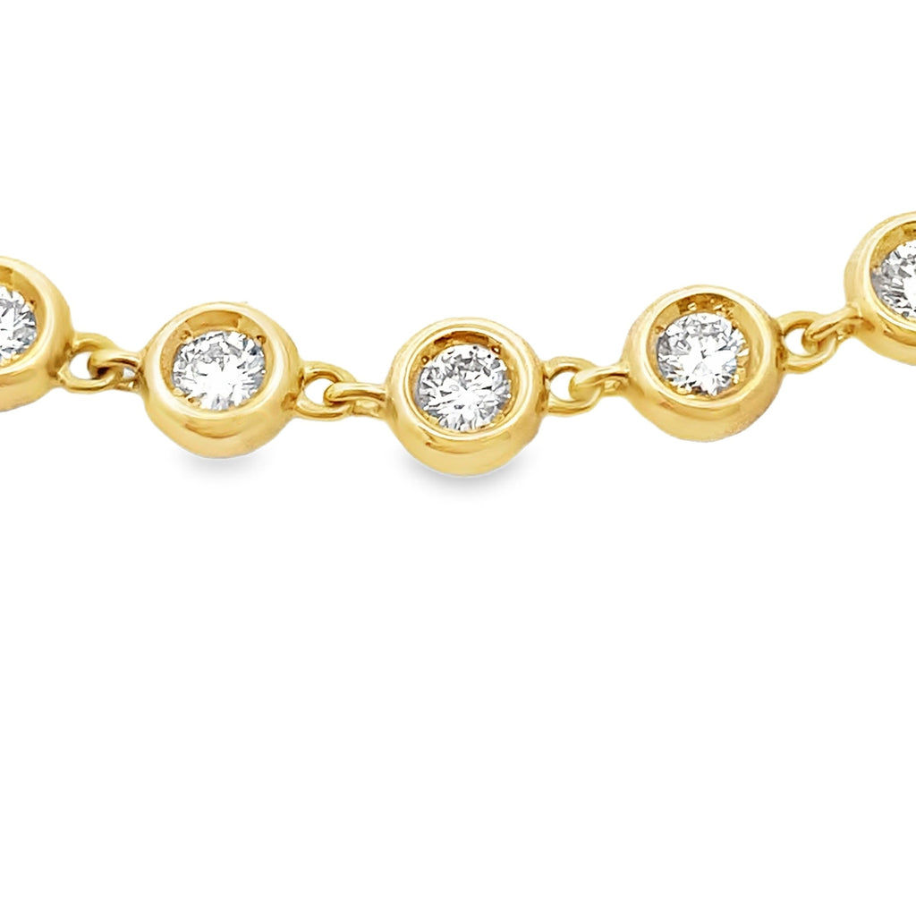 1.50ct Lab Grown Diamond Bracelet 10K Yellow Gold