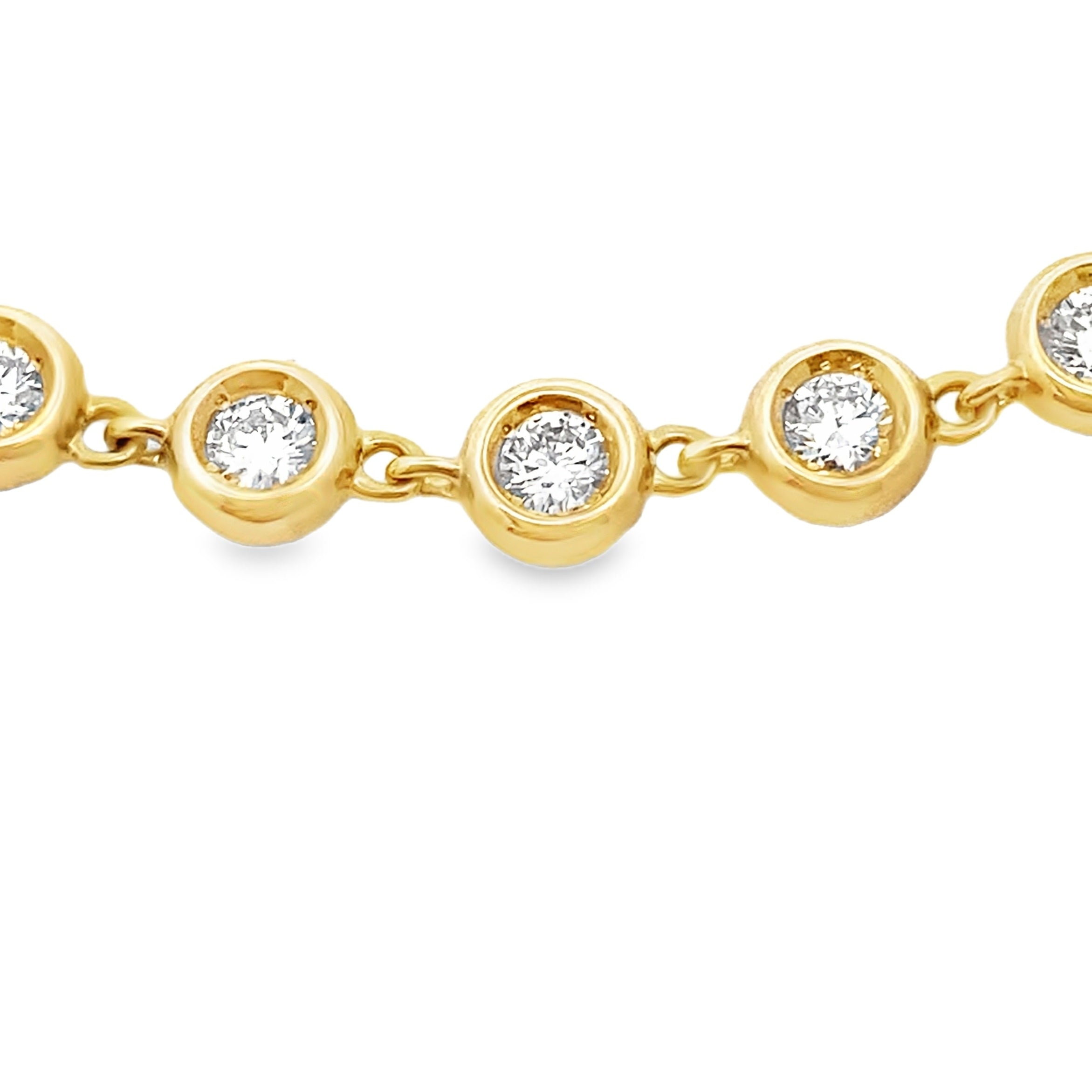 1.50ct Lab Grown Diamond Bracelet 10K Yellow Gold