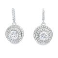 Cubic Zirconia Sterling Silver Earrings