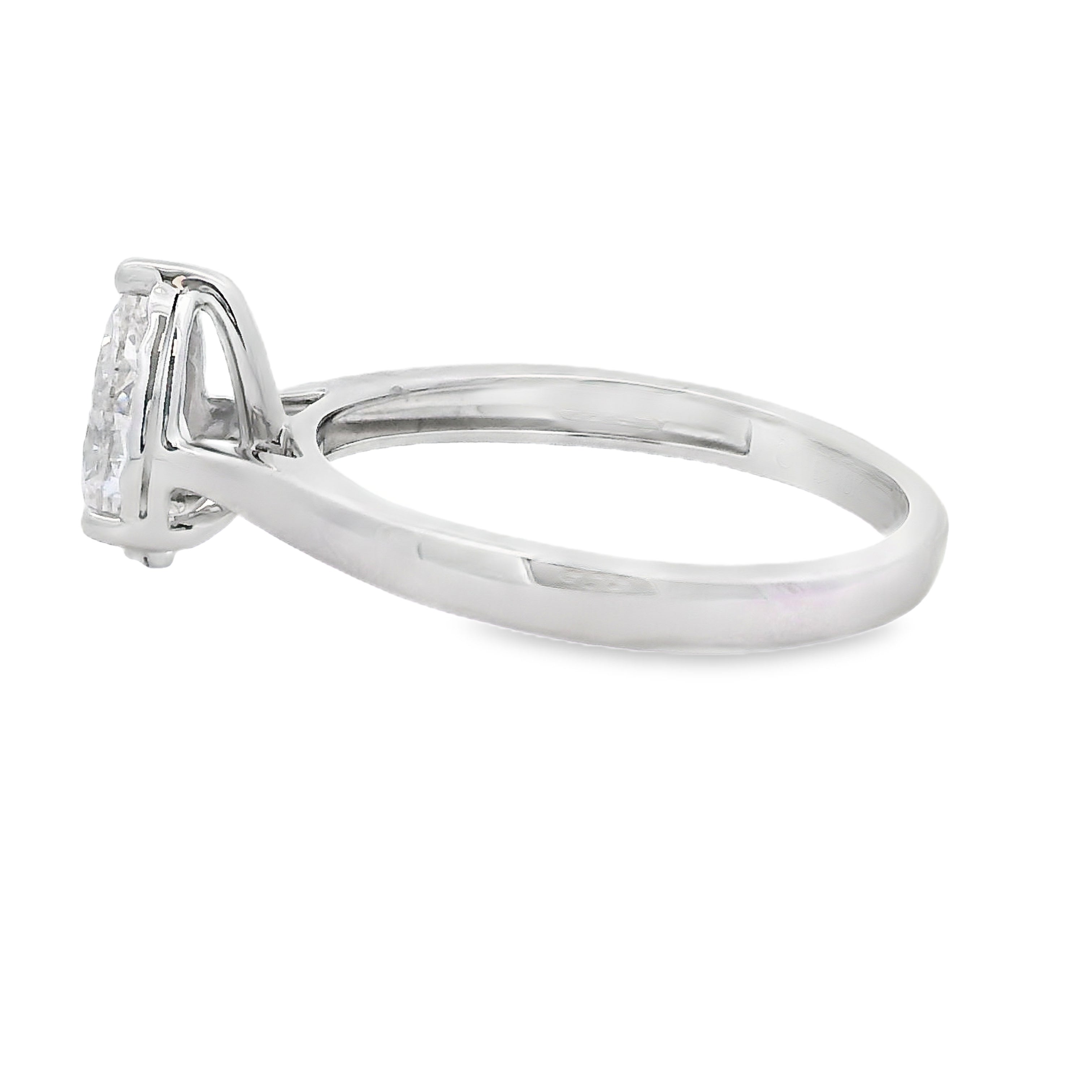 Genuine .75ct Lab Grown Diamond 10KT White Gold