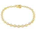1.50ct Lab Grown Diamond Bracelet 10K Yellow Gold