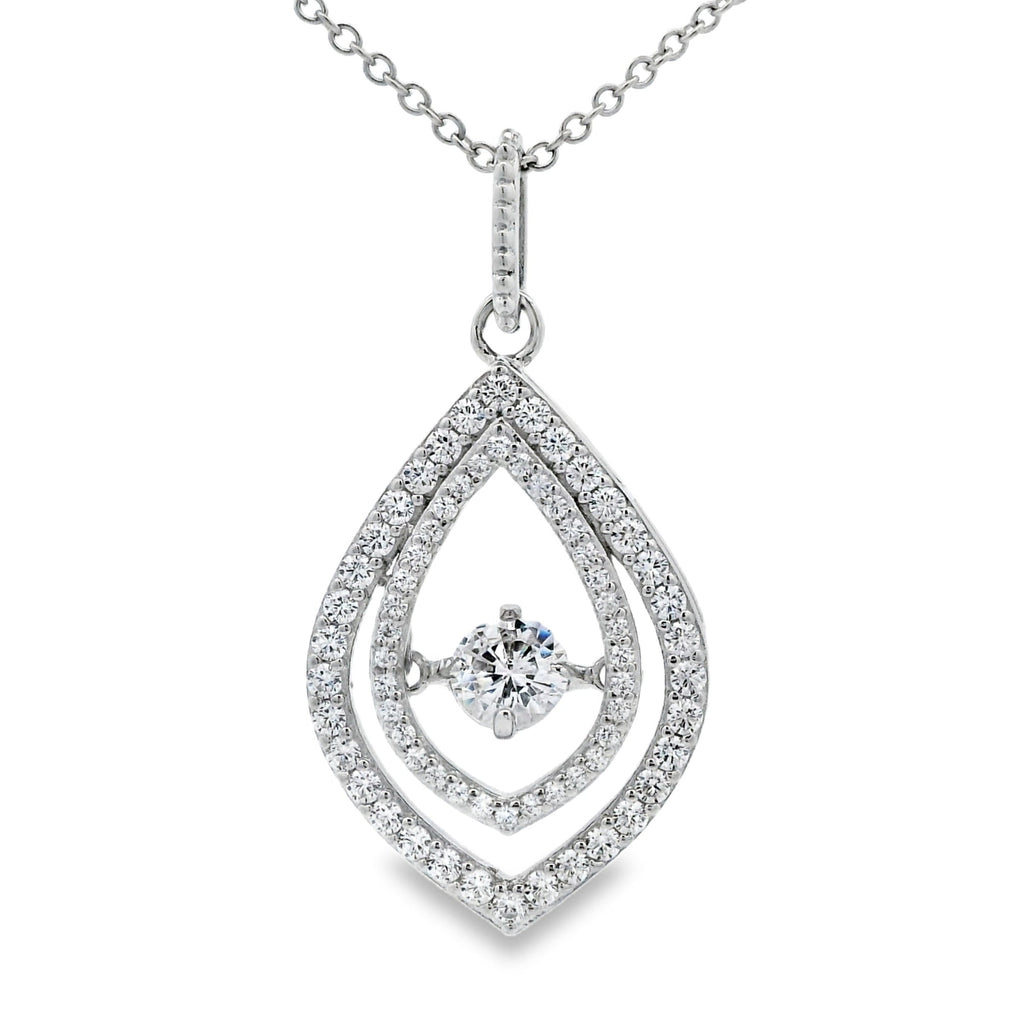 Sterling Silver Cubic Zirconia Fashion Pendants