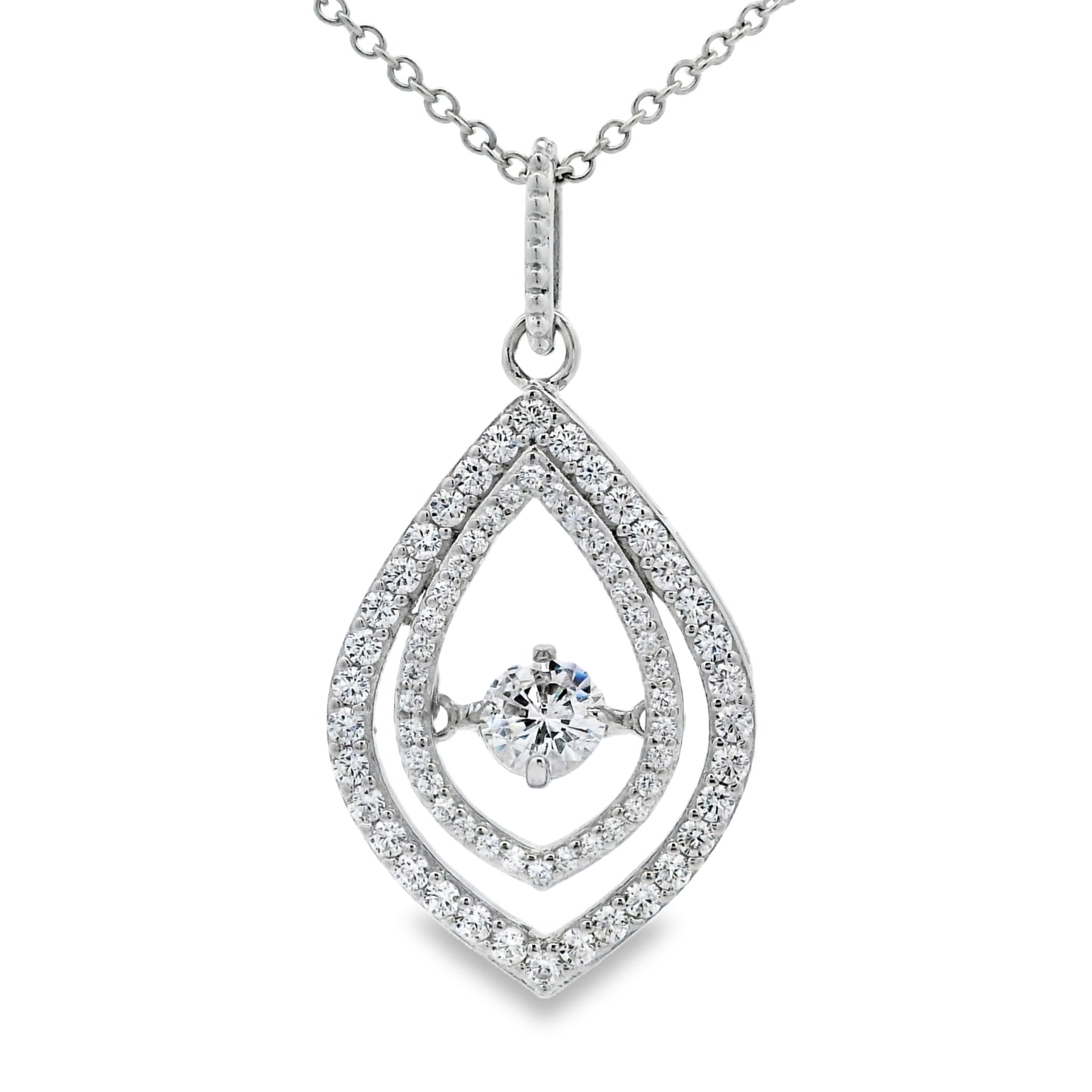 Sterling Silver Cubic Zirconia Fashion Pendants