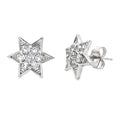 .50ct White Topaz Sterling Silver Earrings