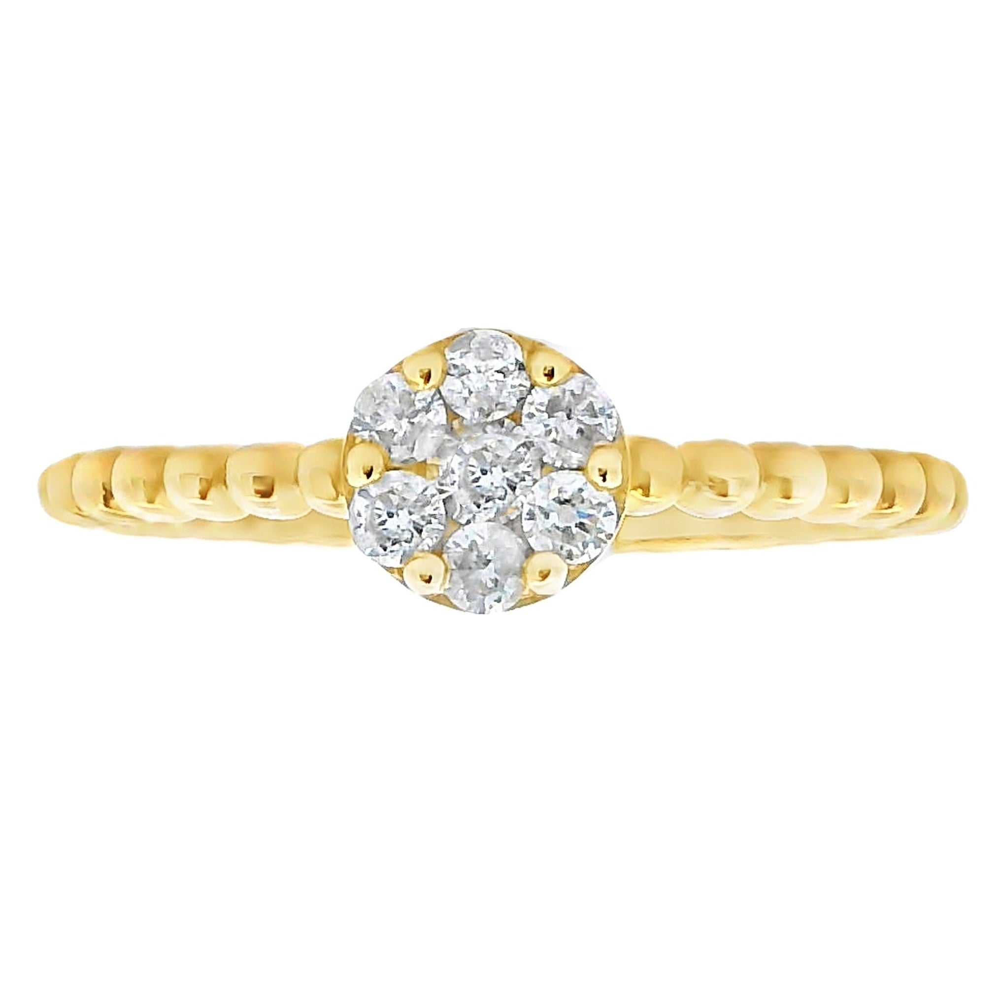 Natural .25ct Diamond Ring 10K Yellow Gold