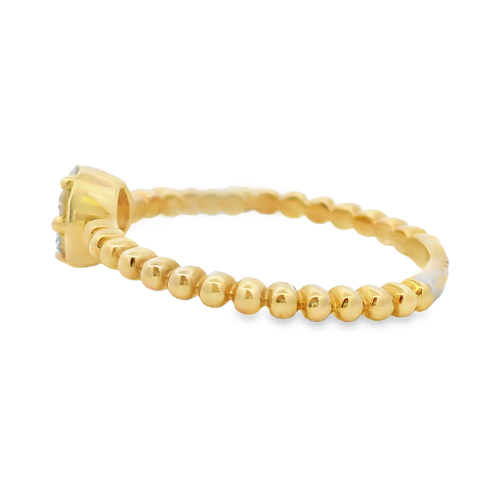 Natural .25ct Diamond Ring 10K Yellow Gold