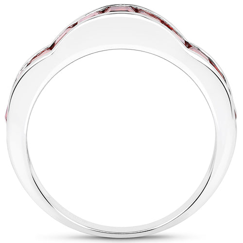 1.98 Carat Genuine Garnet .925 Sterling Silver Ring