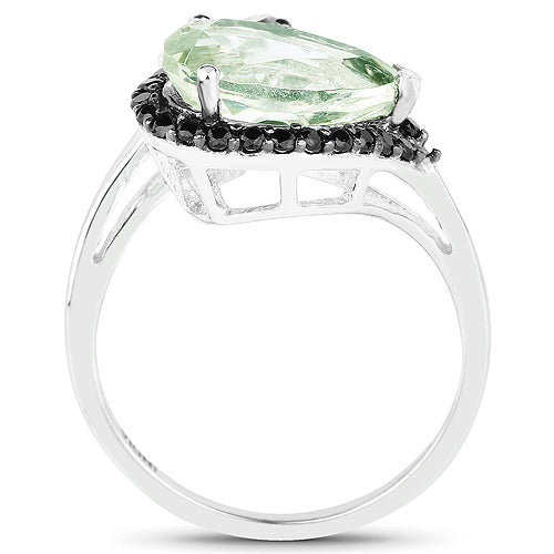 3.42 Carat Genuine Multi-Stone .925 Sterling Silver Ring